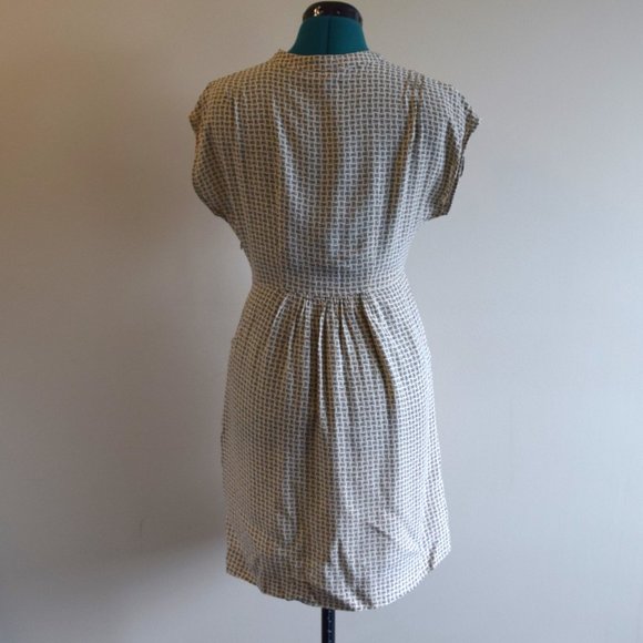 Anthropologie LOVE Print V-Neck Dress with Pockets - Picture 5 of 9